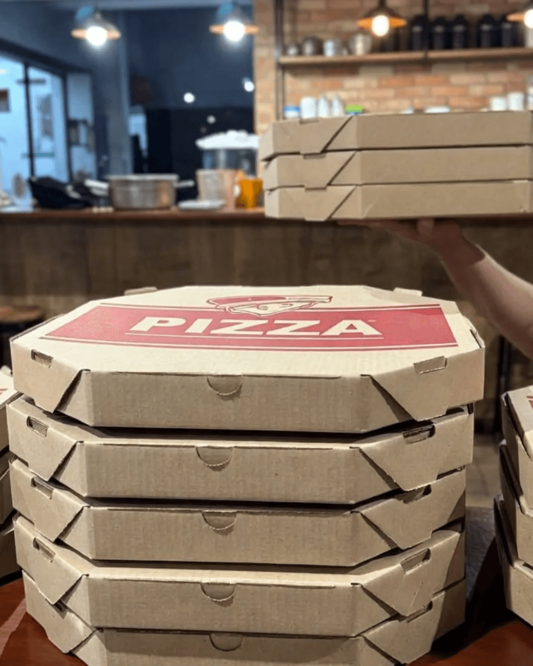 Estoque Pizza Forno Quente